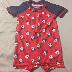 Disney Red and Navy Baby Outfit